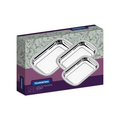 Conj 3 Assadeiras 64310/400 Cosmos Inox Tramontina