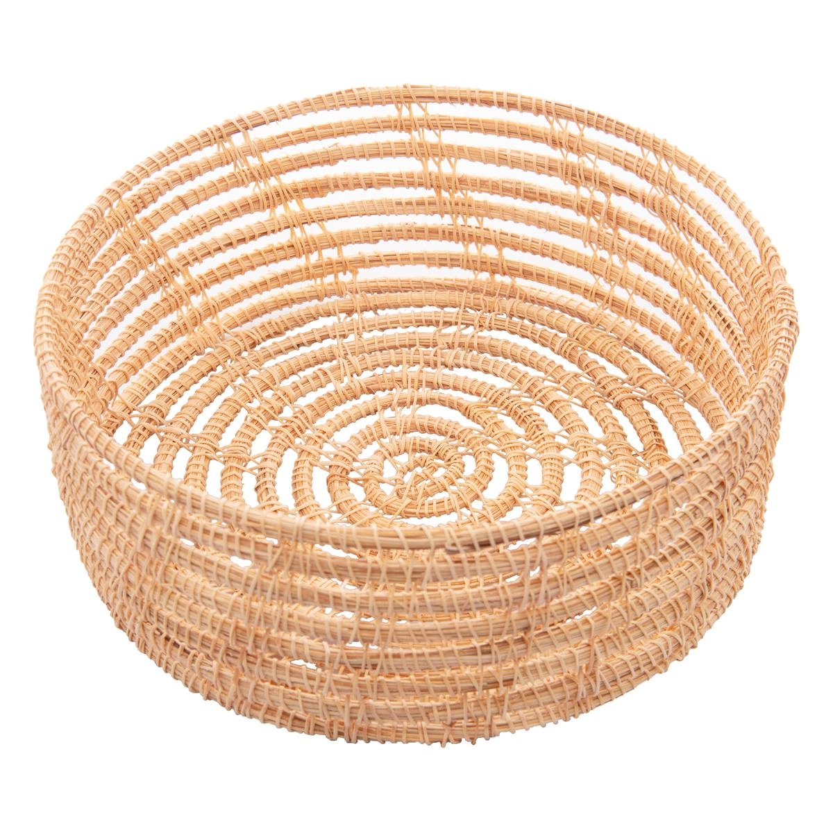 Conj 3 Cestas Redonda 5479 Palm Fibra Natural Lyor Design