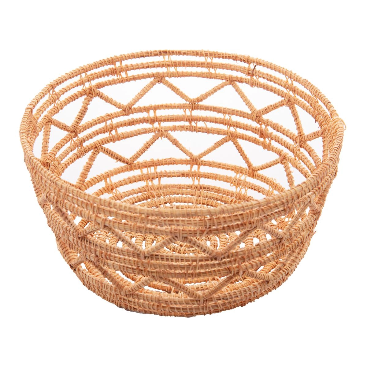 Conj 3 Cestas Redonda 5482 Palm Fibra Natural Lyor Design