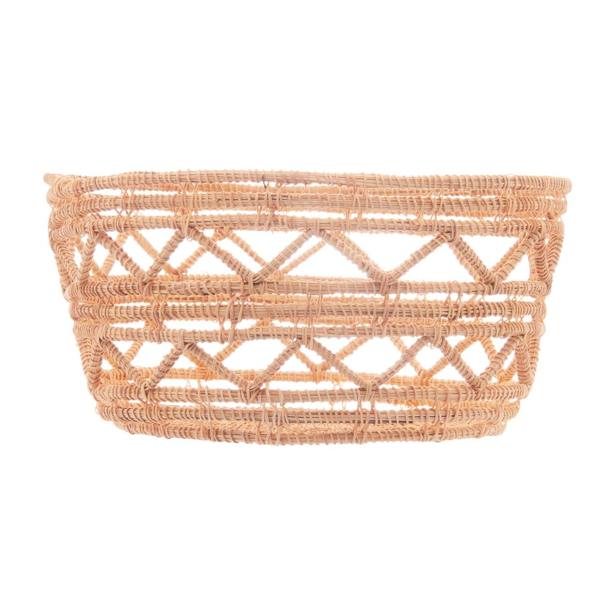 Conj 3 Cestas Redonda 5482 Palm Fibra Natural Lyor Design