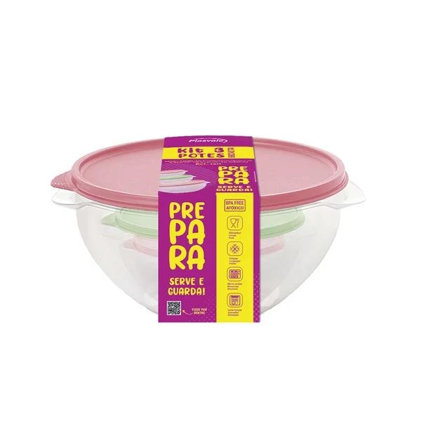 CONJ 3 POTES 1411 BIOVITA 241/242/243 PLASVALE