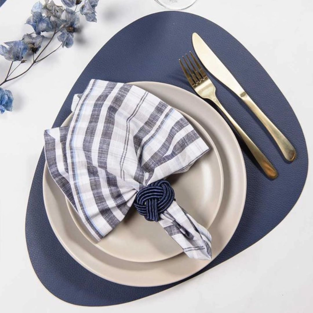 Conj 4 Argolas P/ Guardanapo Traccia Marinho Copa E Cia