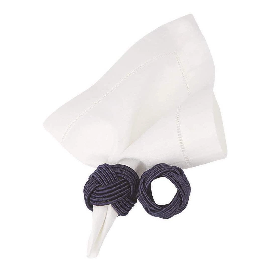 Conj 4 Argolas P/ Guardanapo Traccia Marinho Copa E Cia