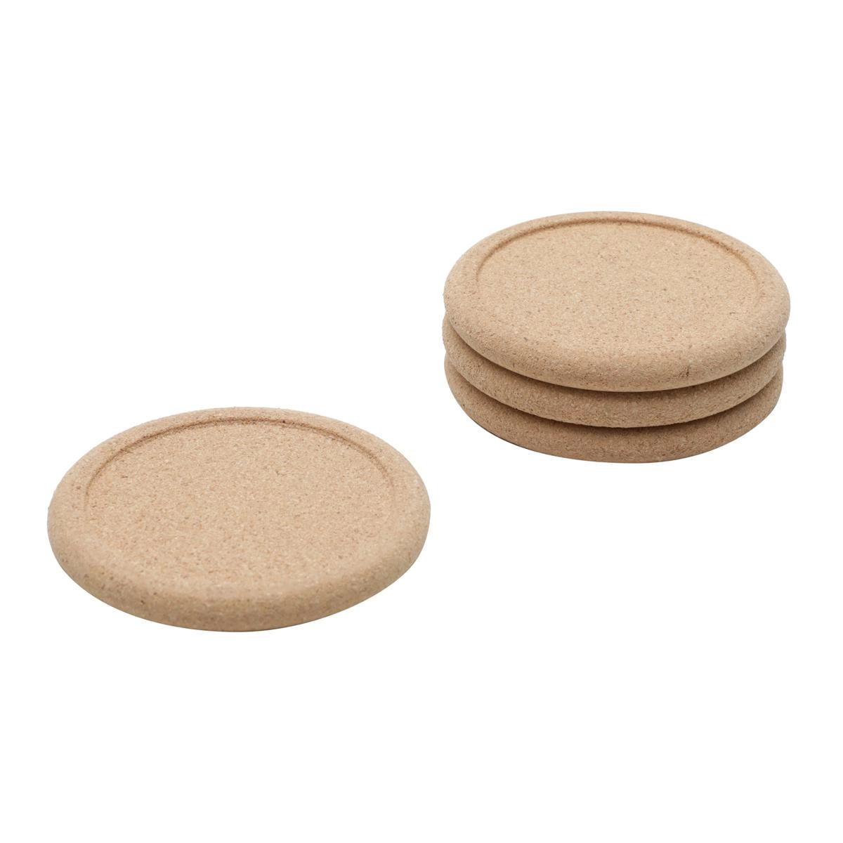 CONJ 4 PORTA COPOS 27599 CORTICA 10CM ROJEMAC