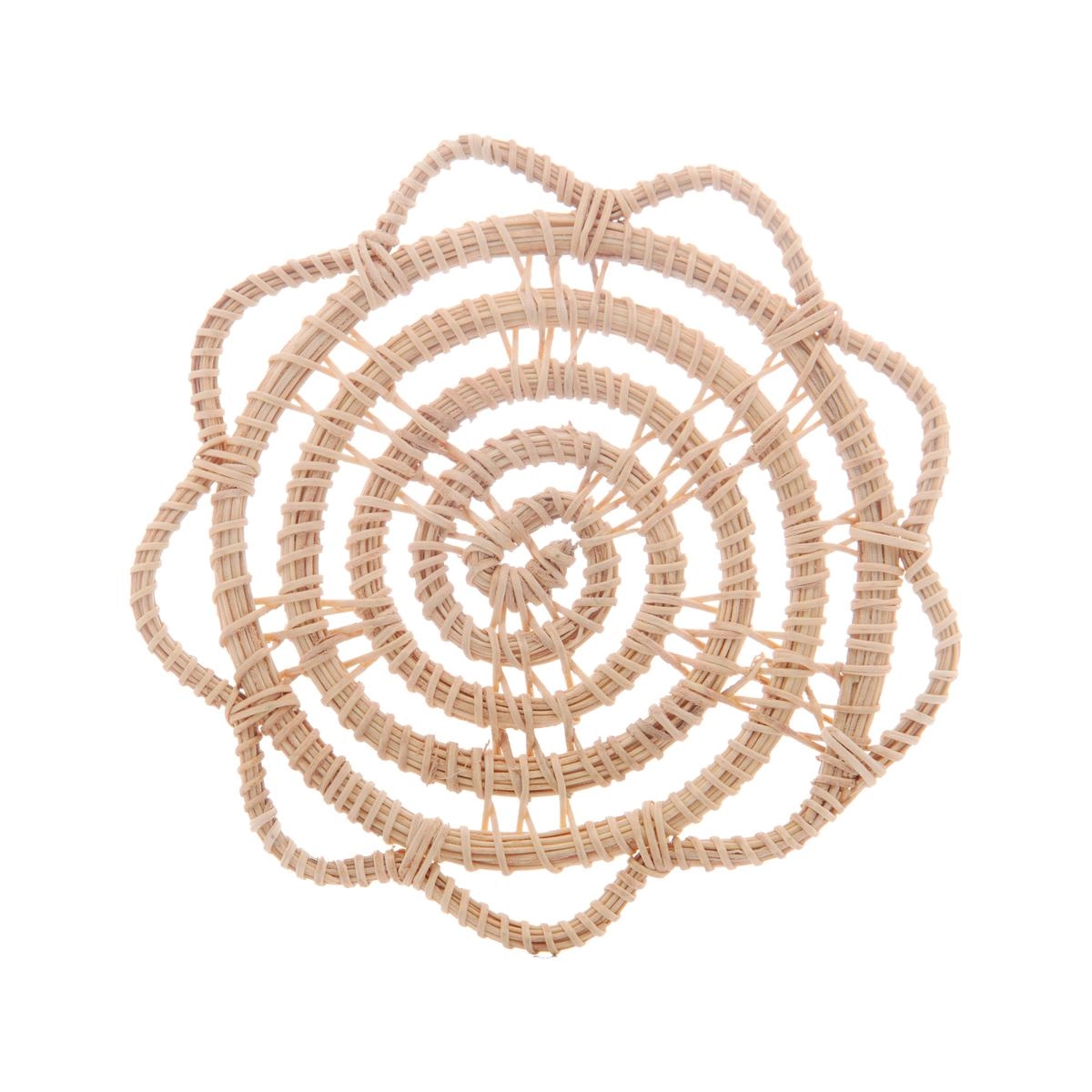 Conj 4 Porta Copos Fibra Natural 10cm Lyor Design