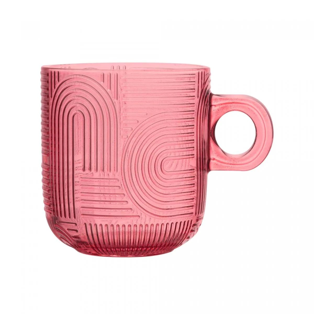 Conj 4 Xicaras Cafe Frankfurt Colorido 100ml Vidro Rojemac