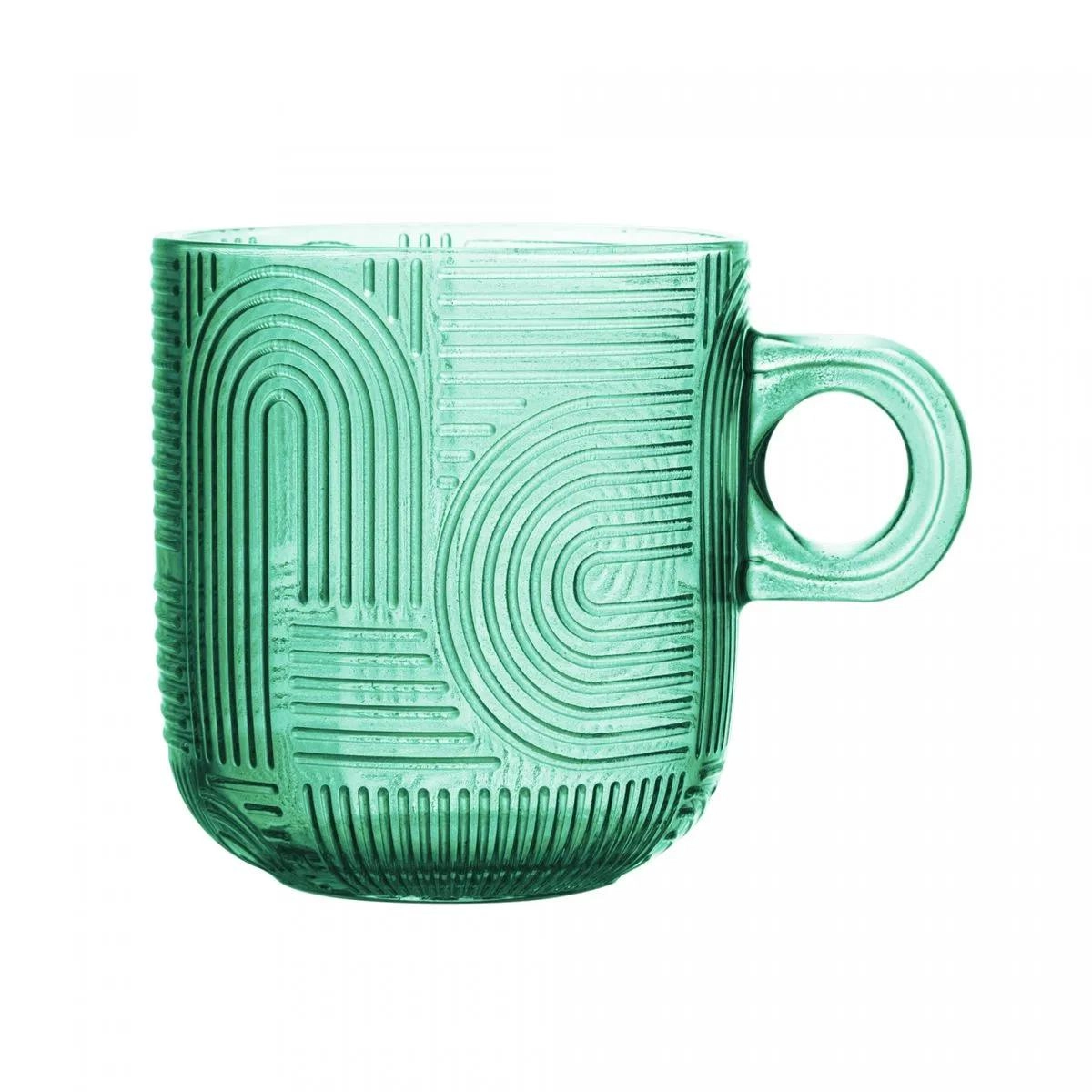 Conj 4 Xicaras Cafe Frankfurt Colorido 100ml Vidro Rojemac