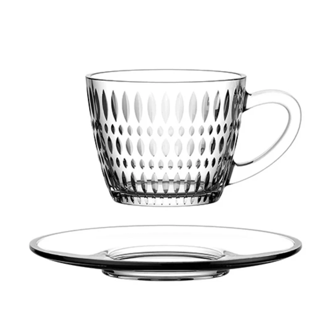 CONJ 4 XICARAS CHA 31485 PALATINO 180ML C/ PIRES CRISTAL ECOLOGICO FULLFIT