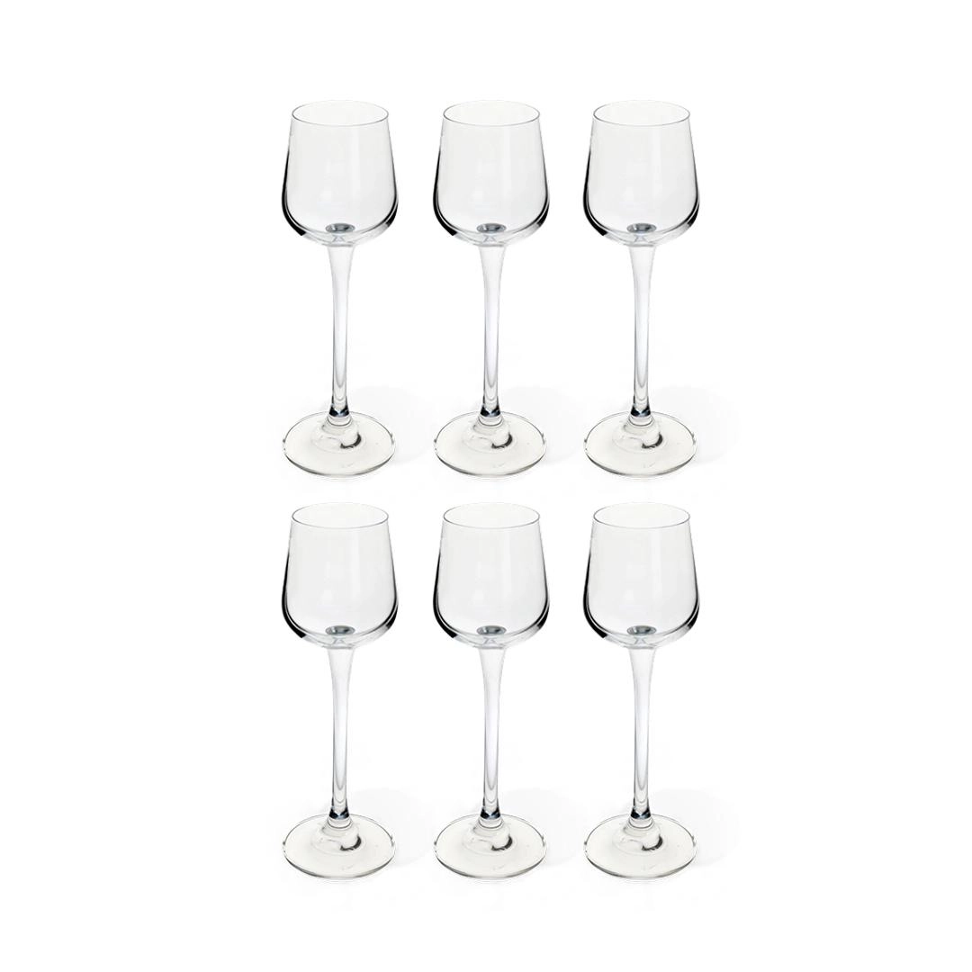 Conj 6 Tacas Licor Ardea 60ml Cristal Fullfit