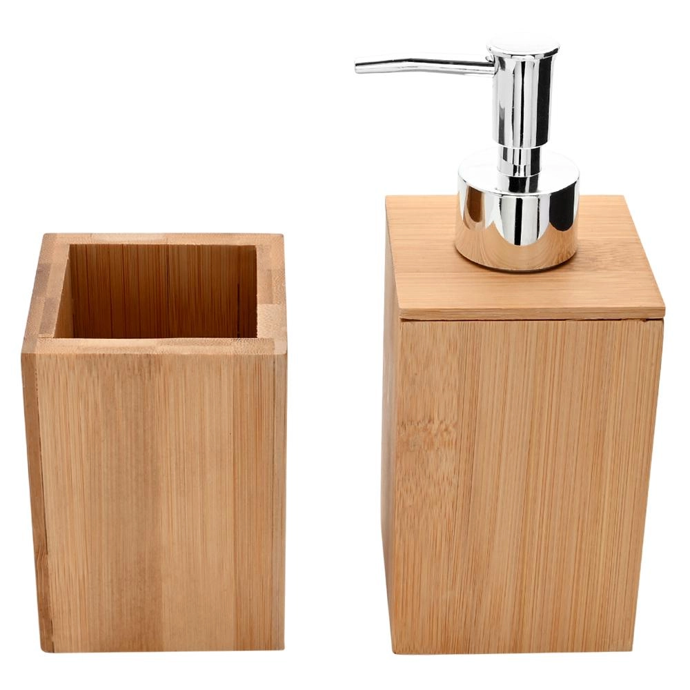 Conj Banheiro 5pcs Bm1505 Ecokitchen Bambu Mimo Style