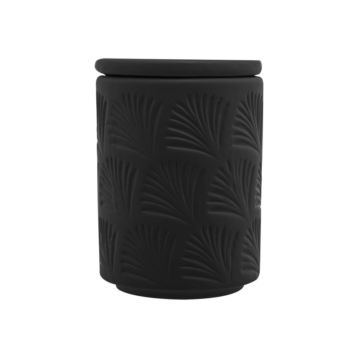 Conj Banheiro Leaf 2pcs Ceramica Rojemac- Preto 