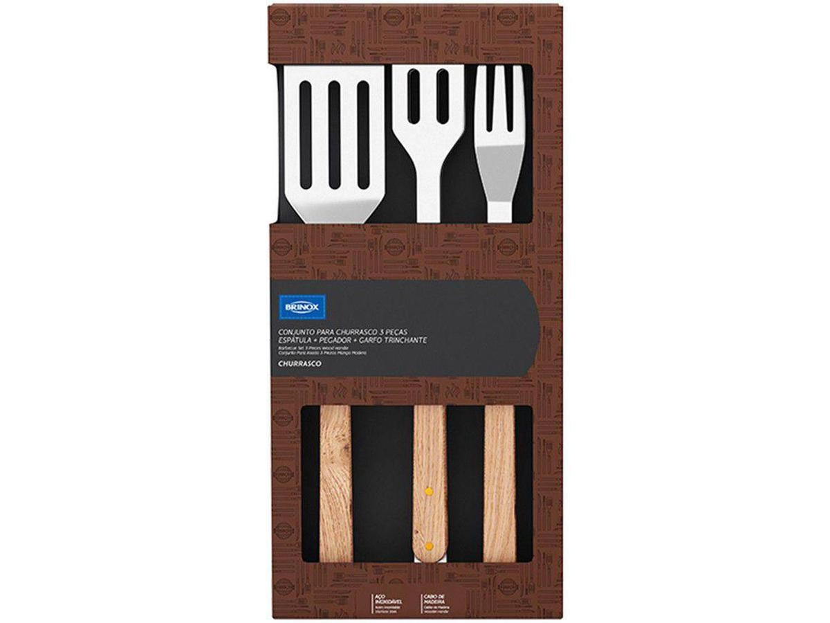 CONJ CHURRASCO 2555/100 3PCS BRINOX