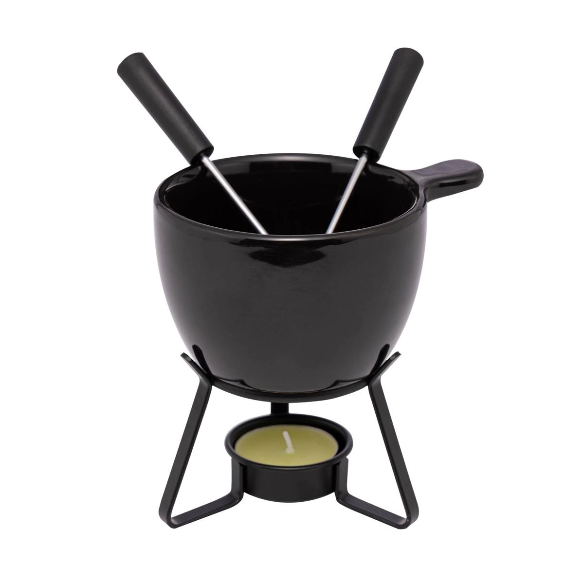 Conj Fondue Bariloche 4pcs 250ml Lyor Design - Preto