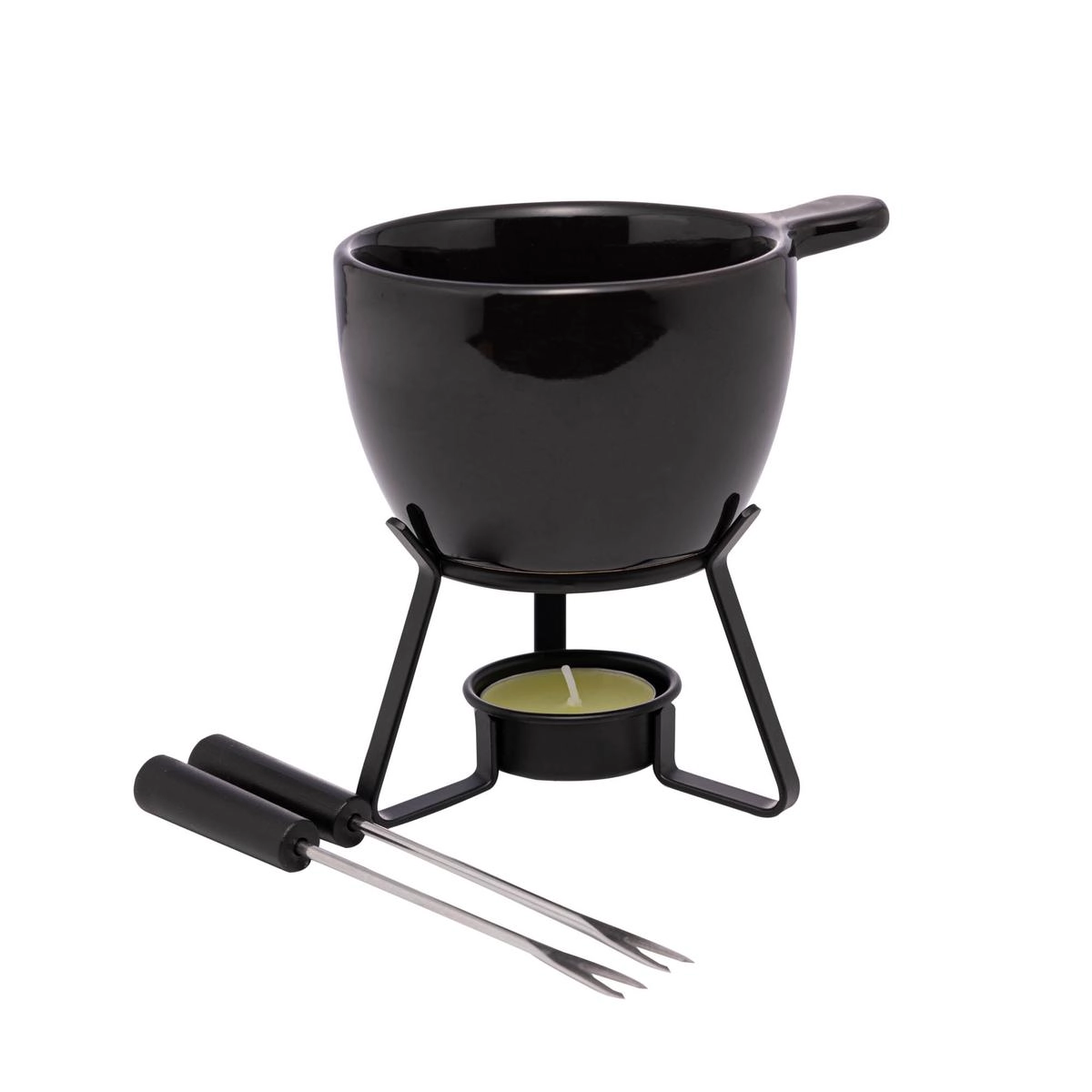 Conj Fondue Bariloche 4pcs 250ml Lyor Design - Preto