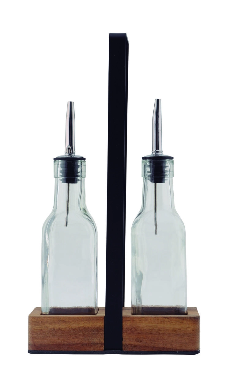 Conj Galheteiro Wood Acacia 2pcs Mimo Style