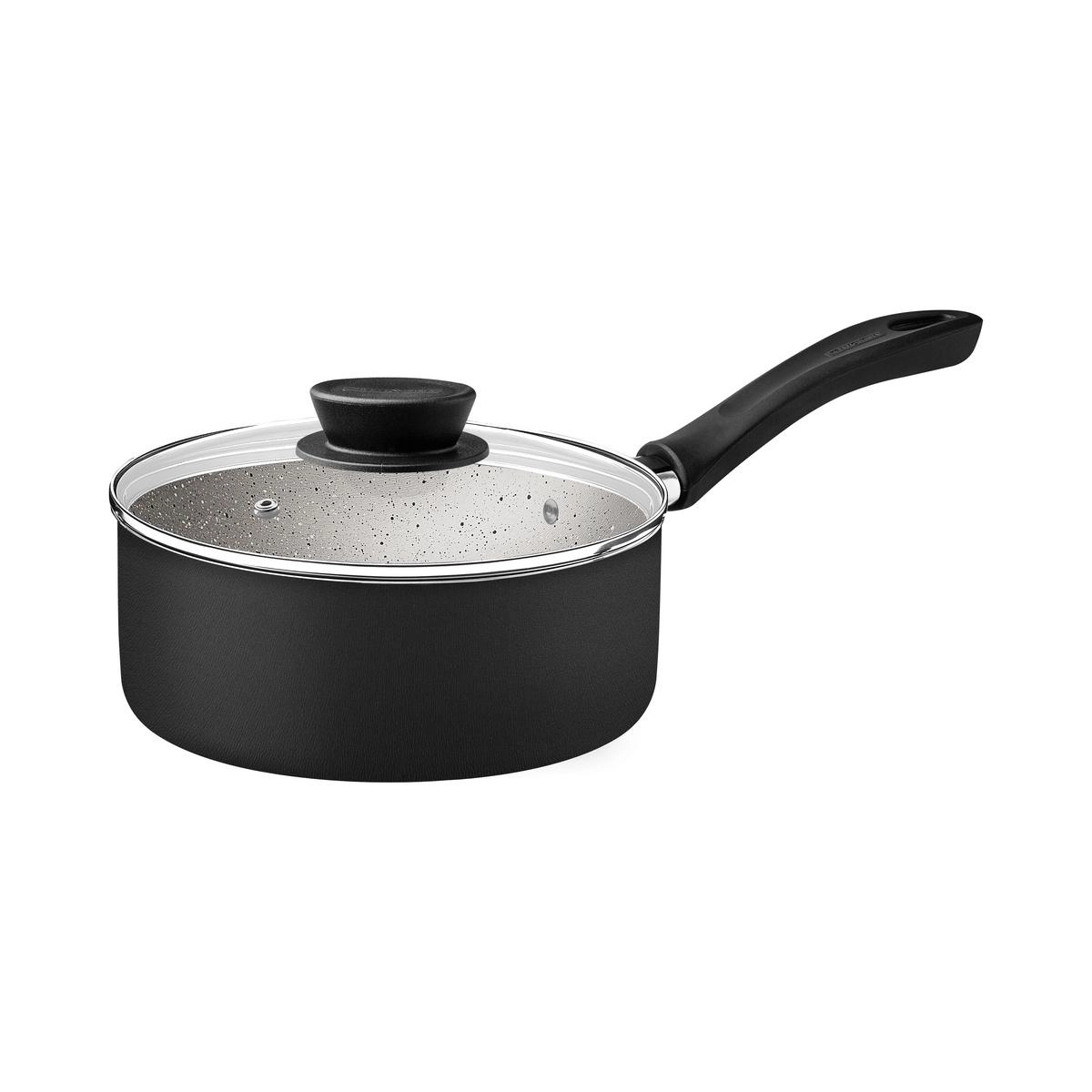 CONJ PANELAS 28299/004 LINZ PRETO 4PCS ALUMINIO C/ REV ANTIADERENTE TRAMONTINA