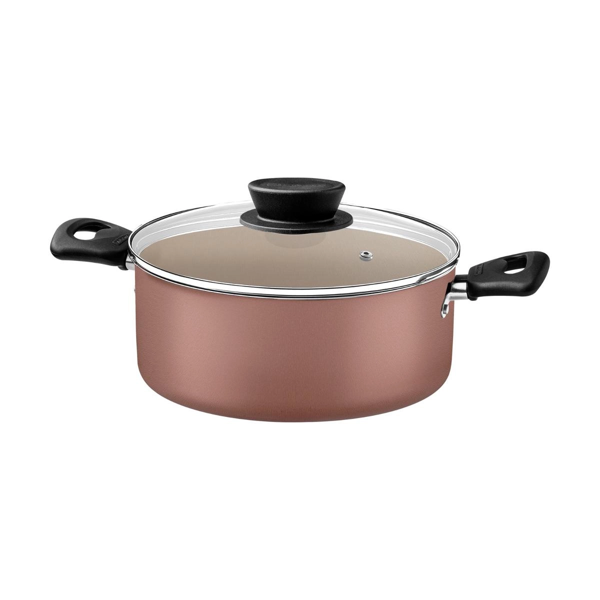 CONJ PANELAS 28299/304 LINZ MARROM 4PCS ALUMINIO C/ REV ANTIADERENTE TRAMONTINA