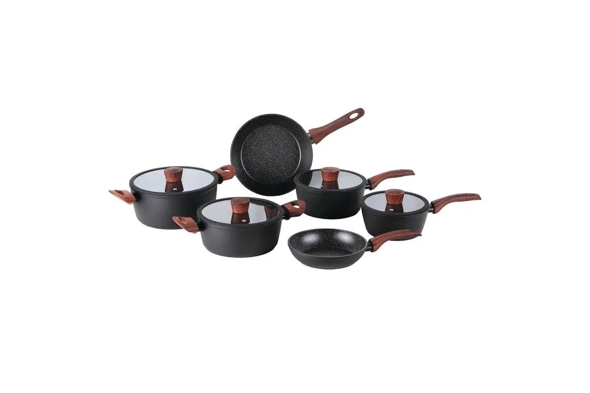 CONJ PANELAS 4814/103 C.L 6PCS SIRIUS INDUCAO PRETO BRINOX