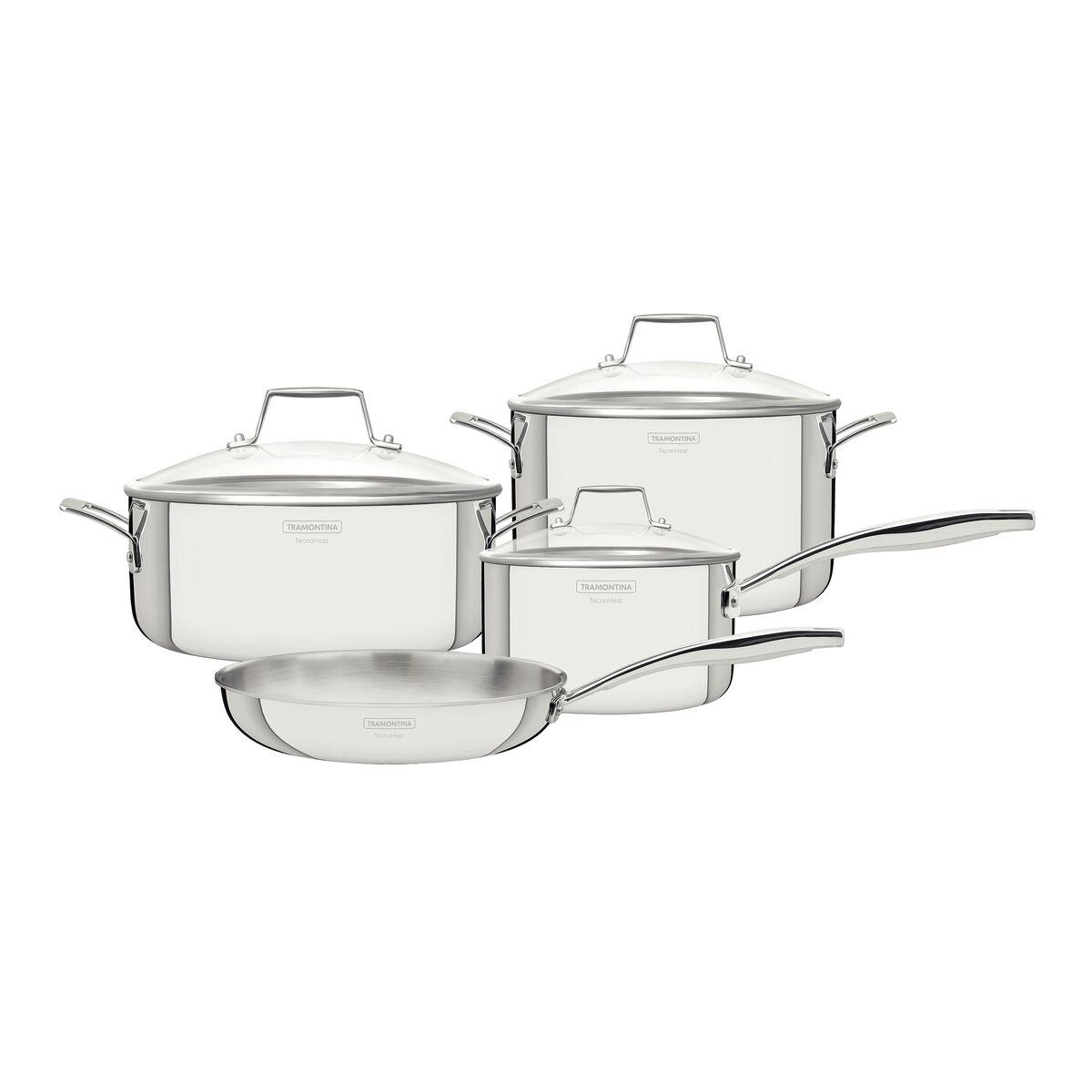 CONJ PANELAS 65140/004 GRANO 4PCS INOX TP VIDRO TRAMONTINA