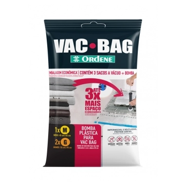 CONJ SACO P/ARMAZENAMENTO OR56200 A VACUO 1M+2G+BOMBA ORDENE