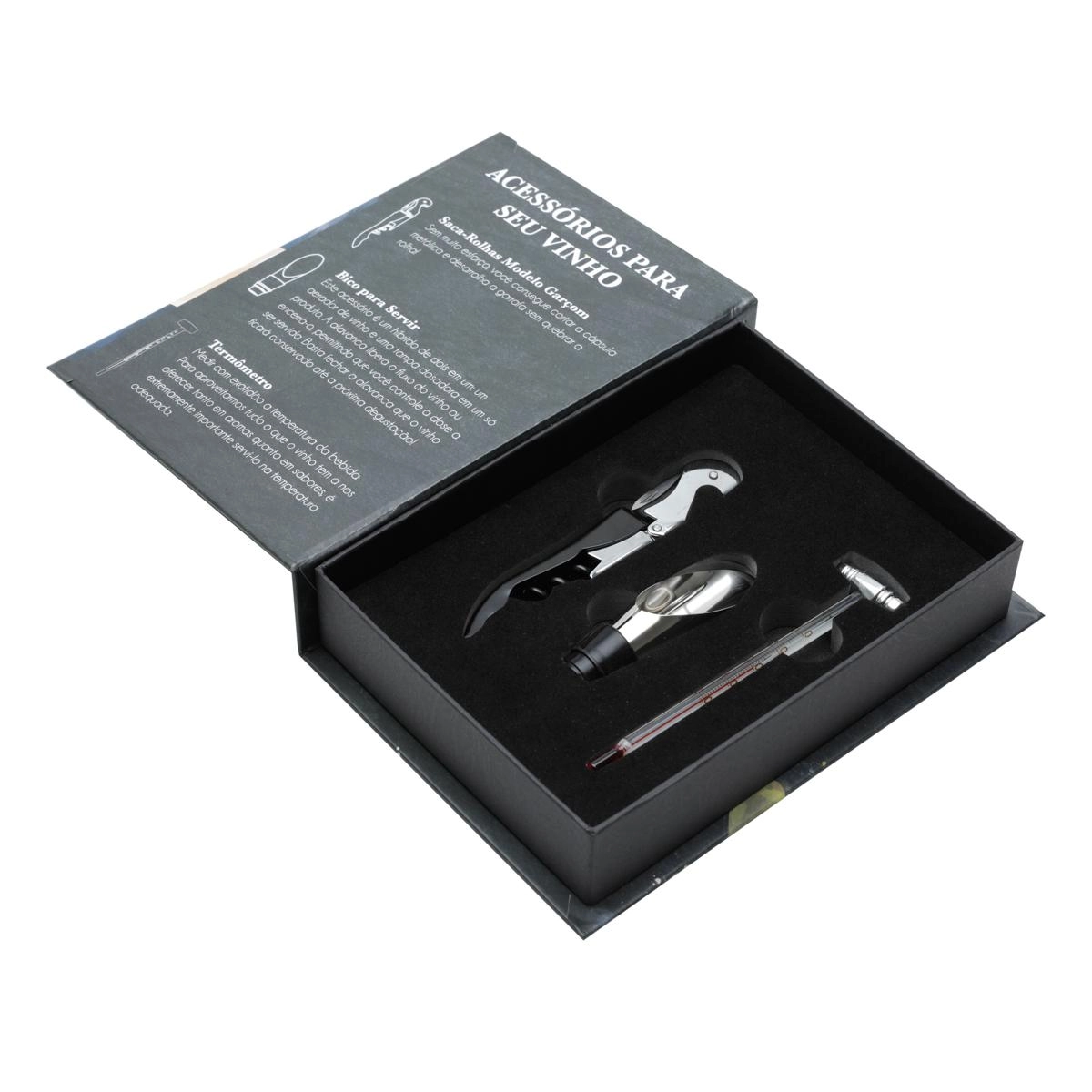 Conj Vinho 3pcs C/ Caixa Rojemac