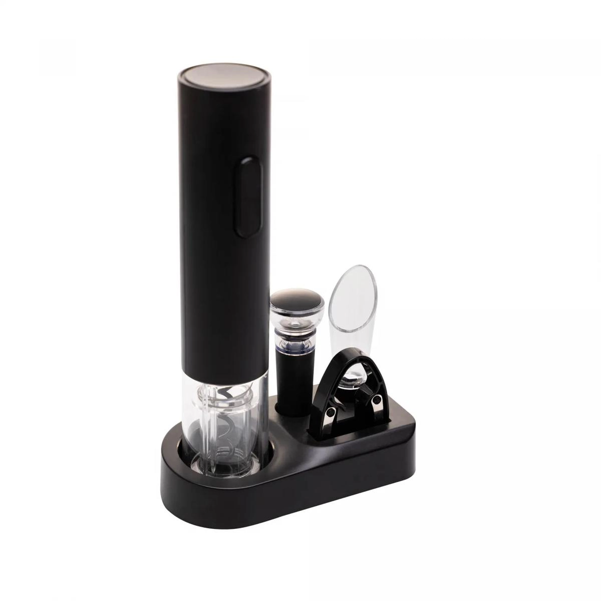 Conj Vinho 5pcs Plastico Preto Rojemac