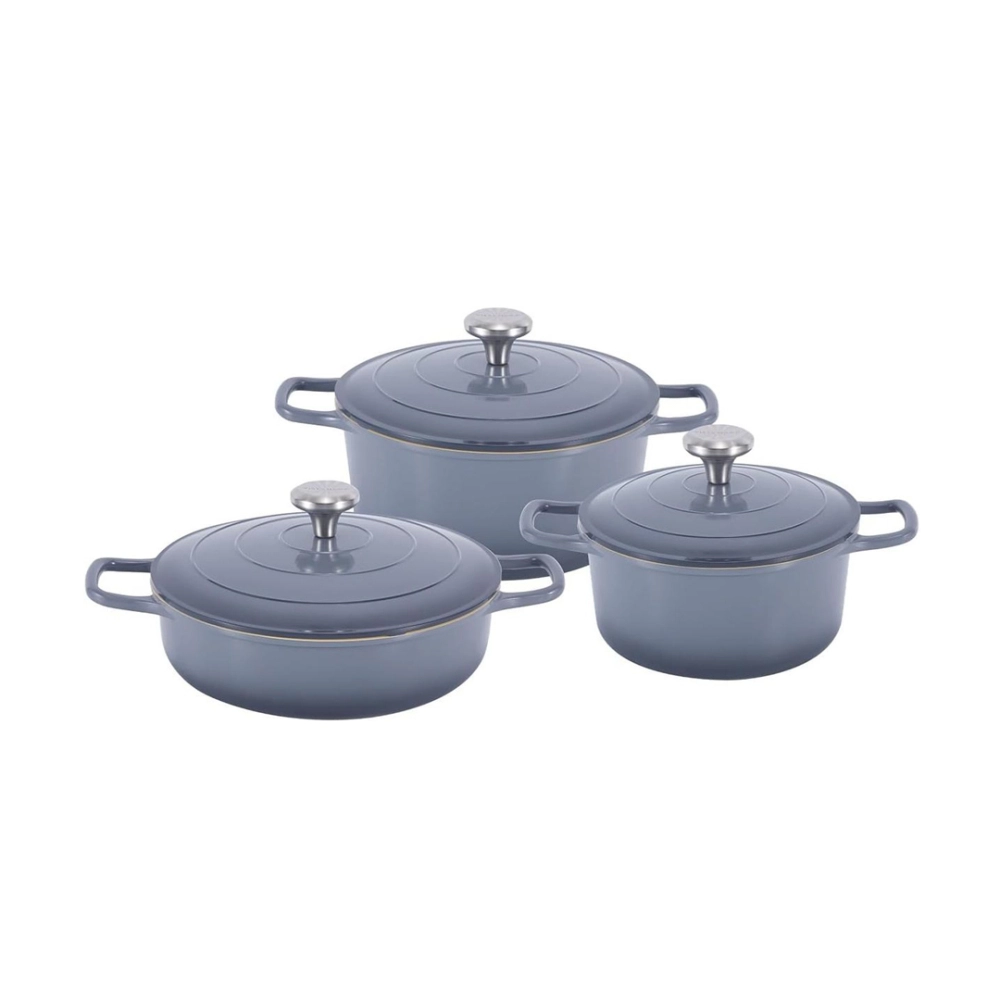 Conjunto com 3 caçarolas para indução Amalfi Grigio - Vista Home