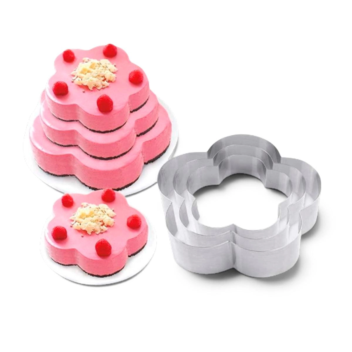 Conjunto de 3 Aros para Bolo Flor Carol Yangzi