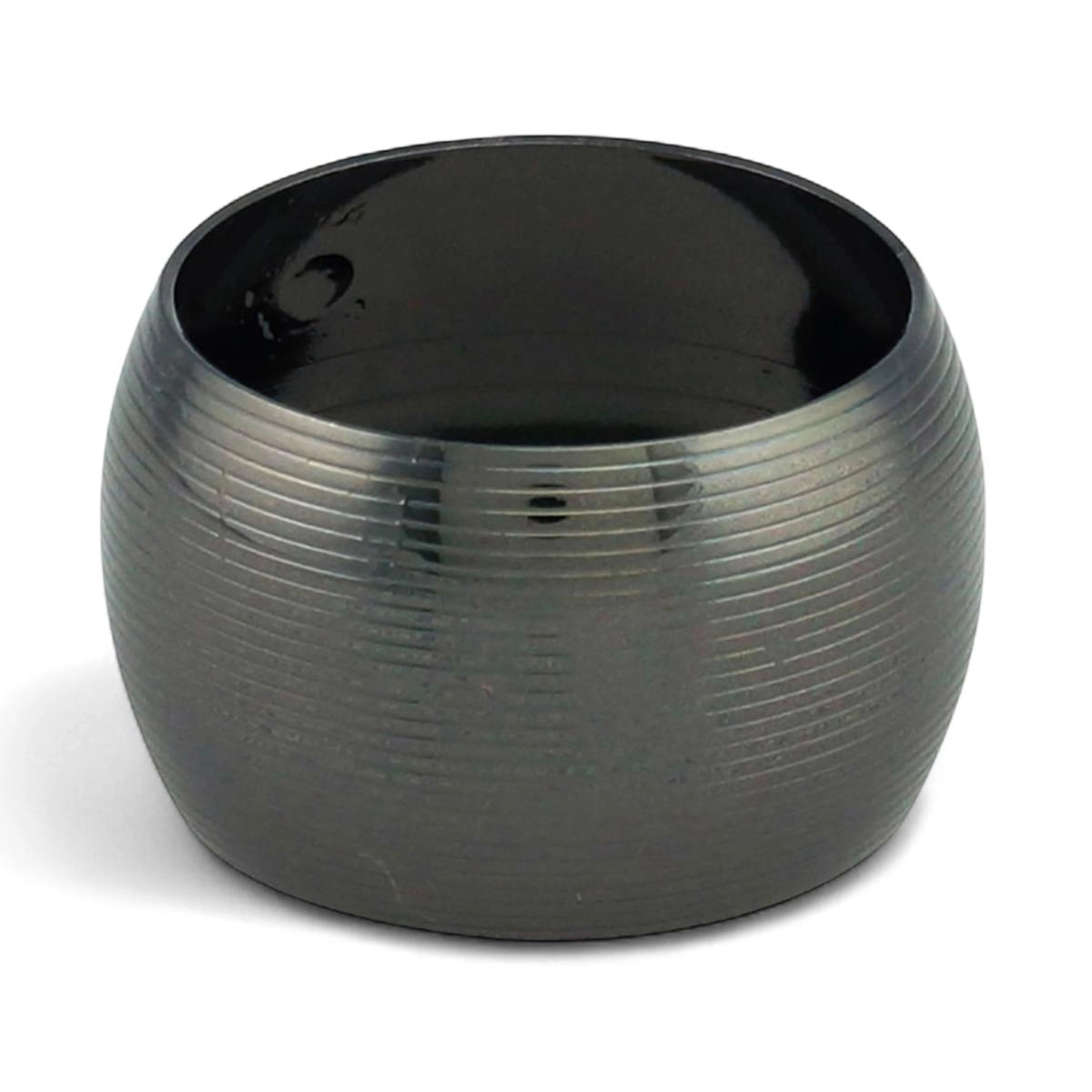 Conjunto de 4 Argolas para Guardanapos Circle 4,5 cm Metal Lyor Design - Preto