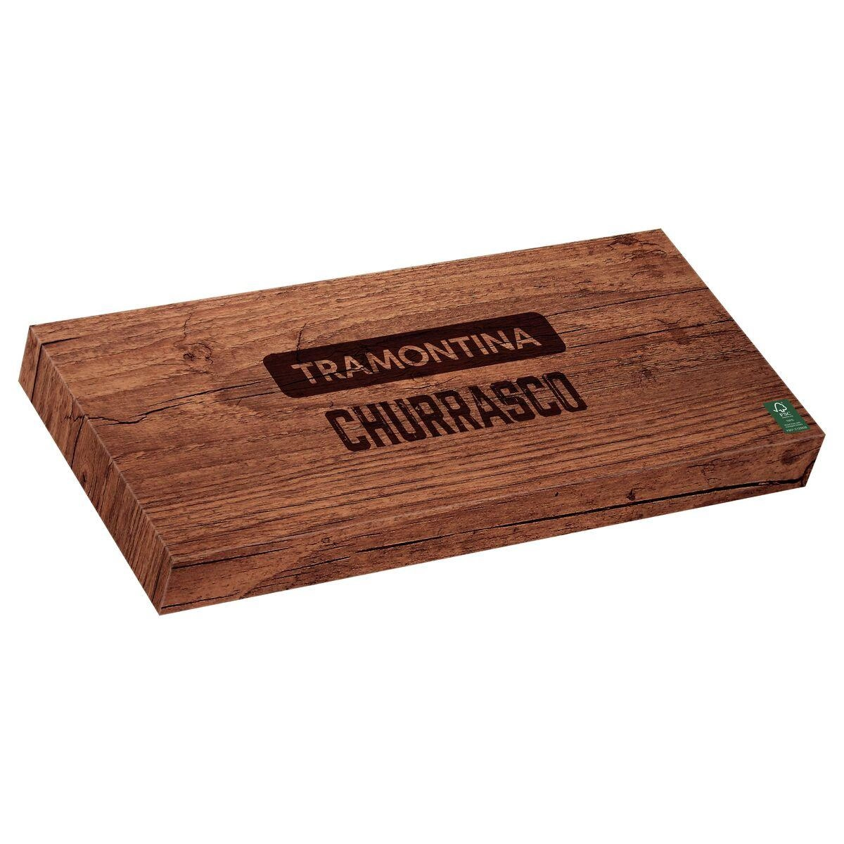 Conjunto de Churrasco Polywood Castanho 3 Peças Tramontina