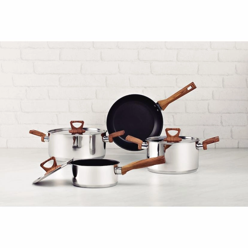 Conjunto de Panelas 4 Peças Brava Antiaderente Inox Tramontina