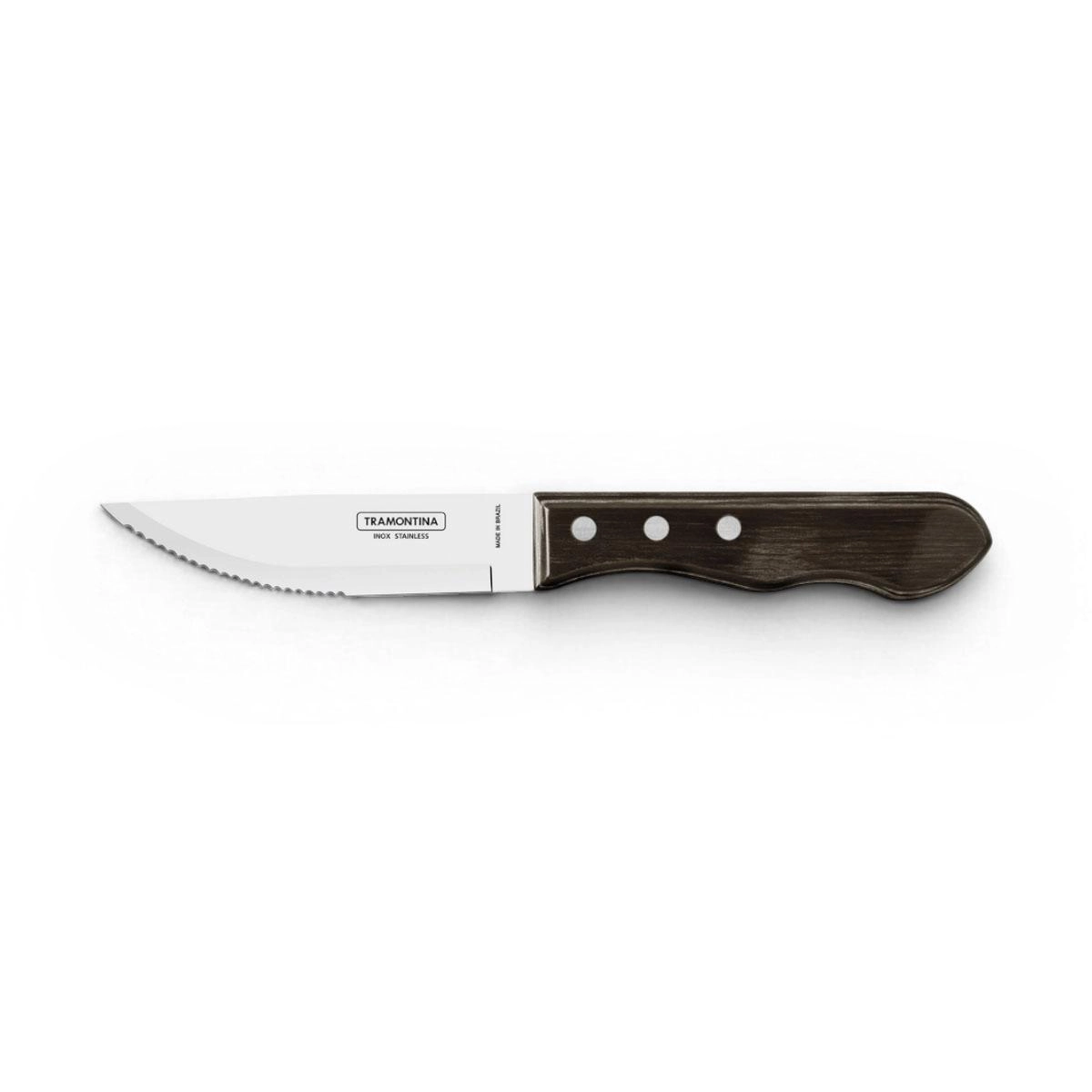 Conjunto para churrasco polywood 15 peças em inox com cabos de madeira - Tramontina