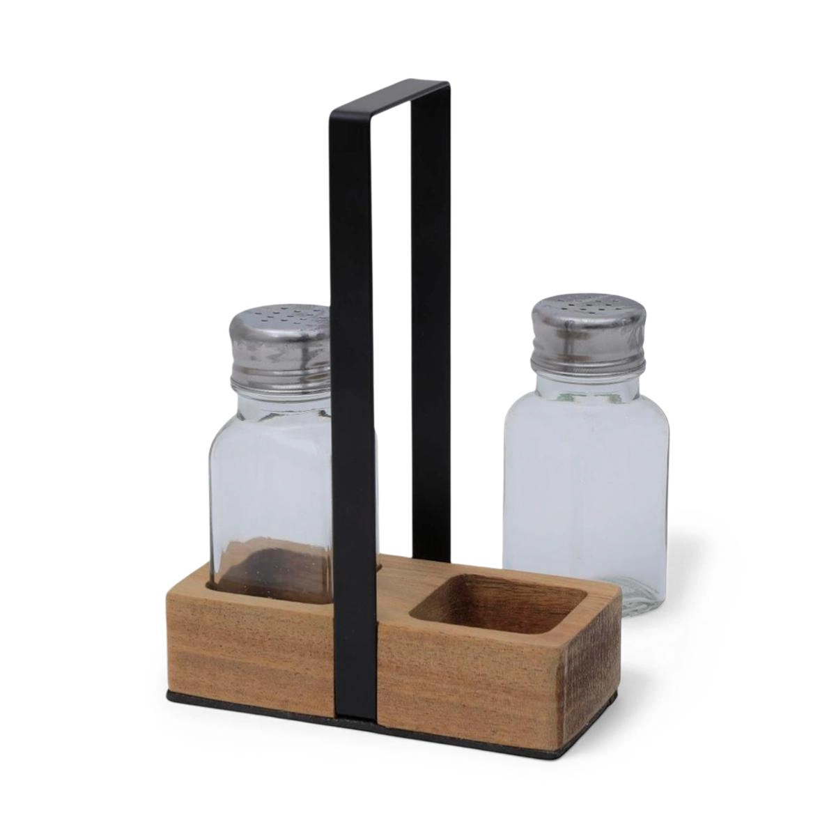 Conjunto saleiro e pimenteiro Wood de acácia com 2 peças - Mimo style