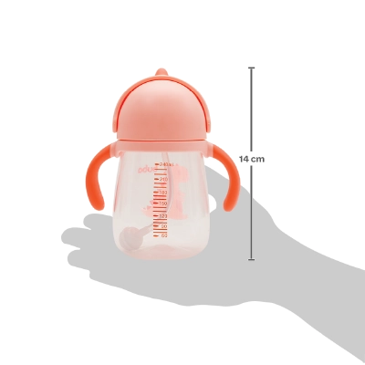 Copo Dino Com Alca 240ml Buba- Rosa