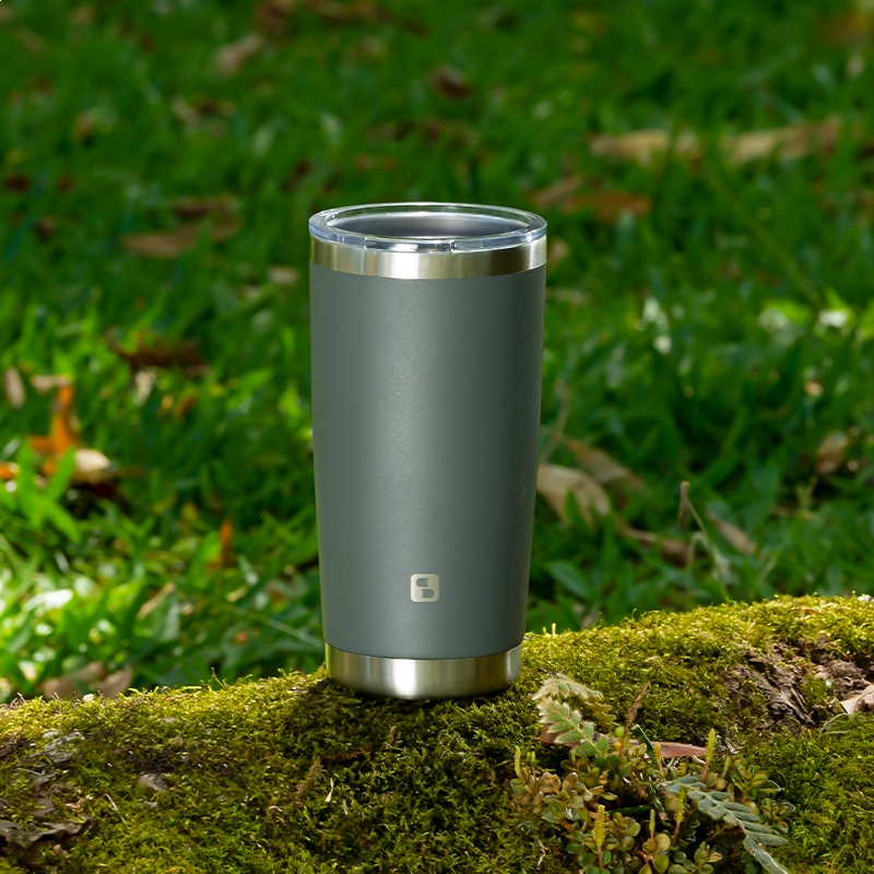 COPO TERMICO 0188 EVEREST 500ML CINZA C/ TAMPA SOPRANO