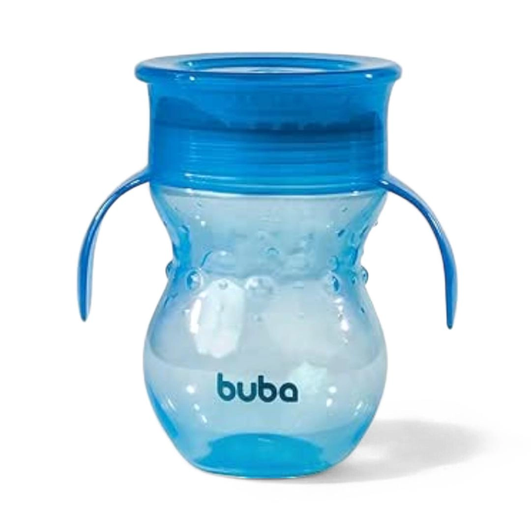 Copo Treinamento 360 Com Alca 250ml Buba- Azul