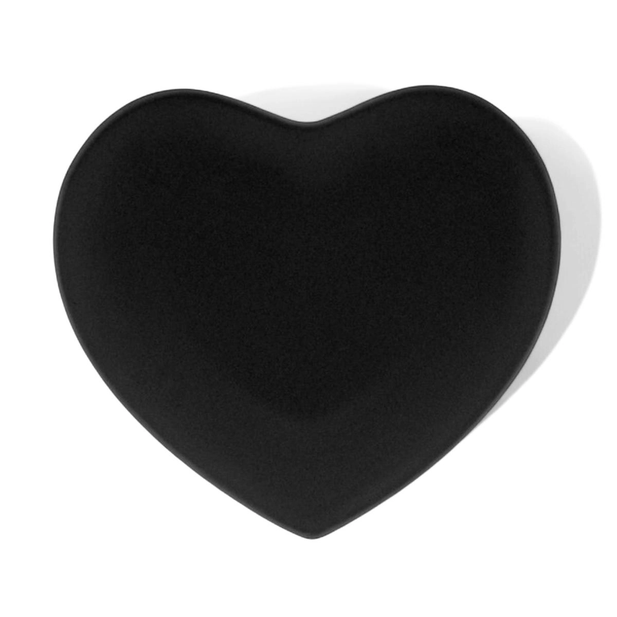 Coração Decorativo Heart Cerâmica 18 cm Lyor Design - Preto 