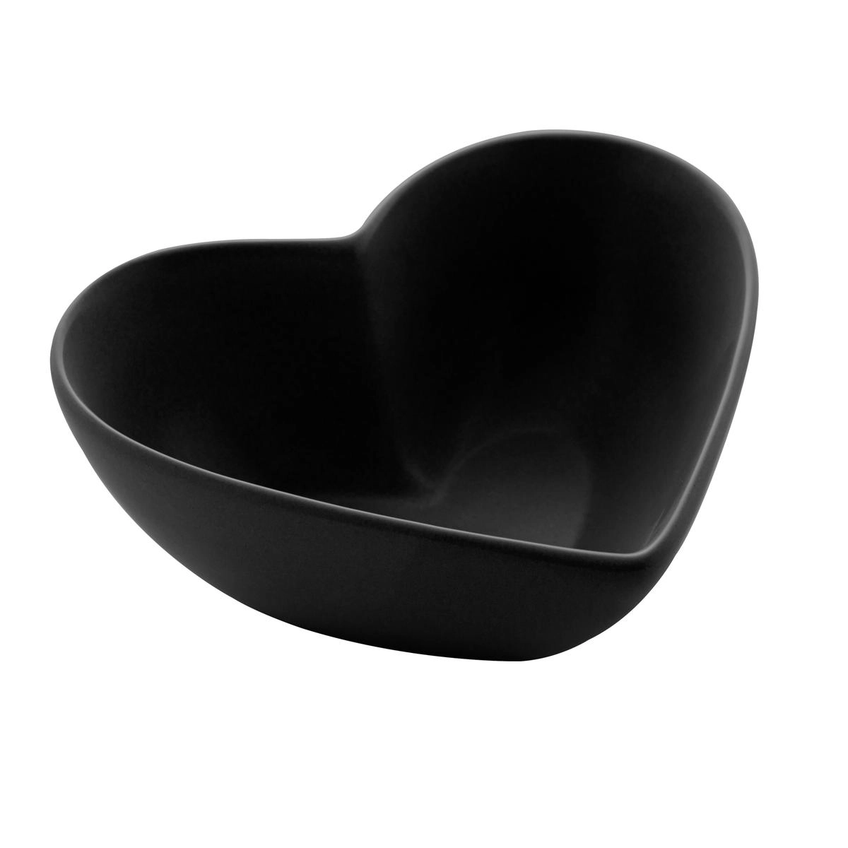 Coração Decorativo Heart Cerâmica 18 cm Lyor Design - Preto