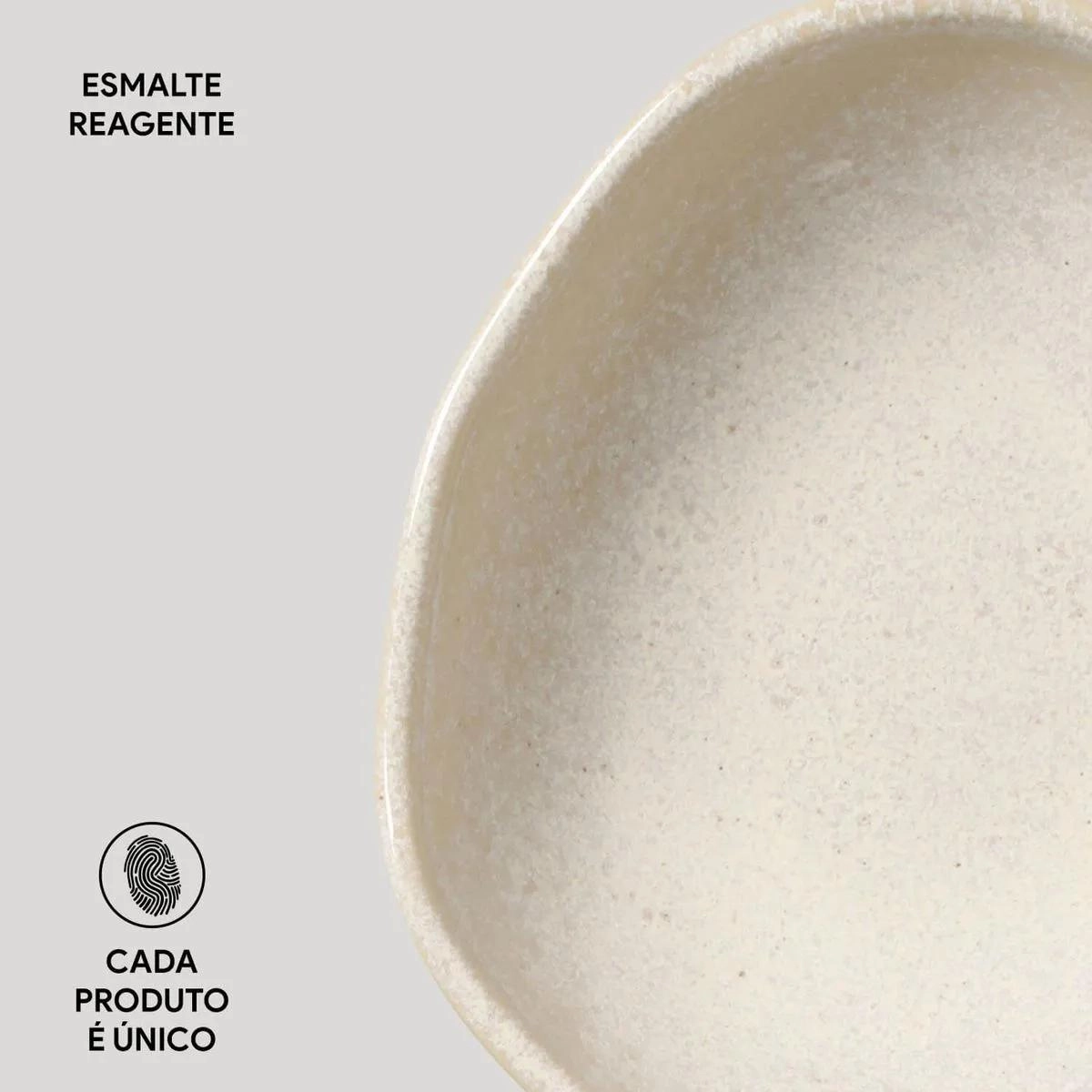 CUMBUCA OVAL 15514108501 ORGANICO LATTE 14,5X12CM PORTO BRASIL