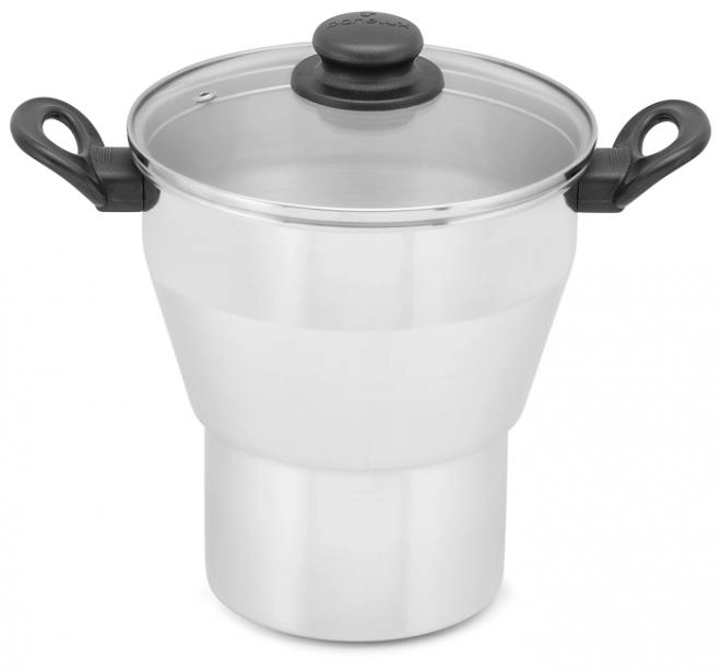 Cuscuzeiro Conico 18 Polido Tampa Vidro Classic Panelux