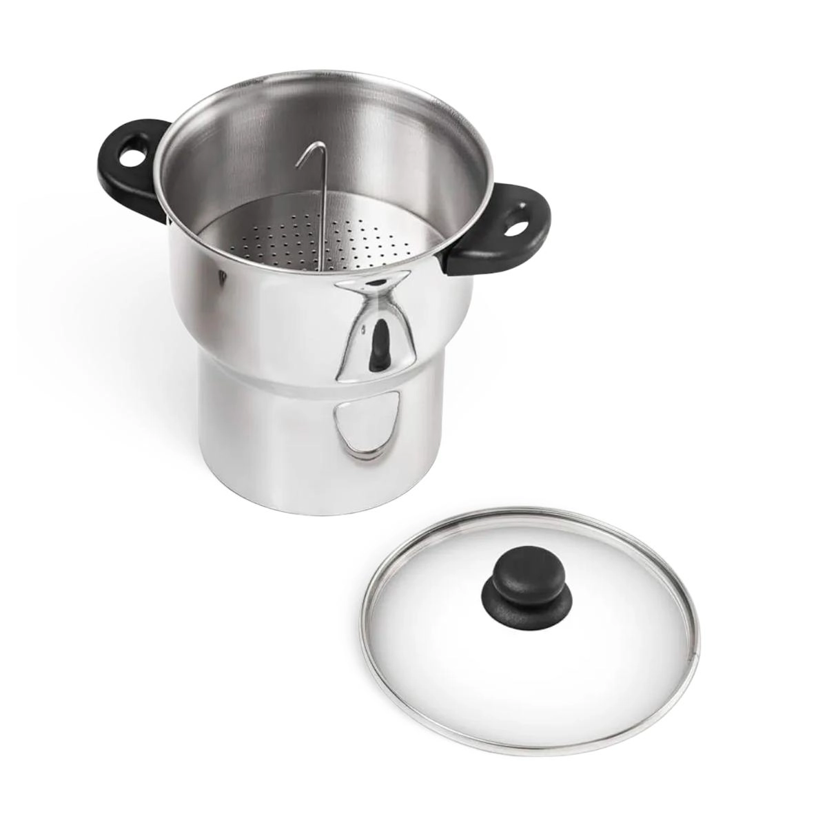 Cuscuzeiro em inox com alça de baquelite 3 L - Forma