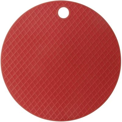 Descanso de Panela Silicone Redondo Mimo Style - Vermelho 