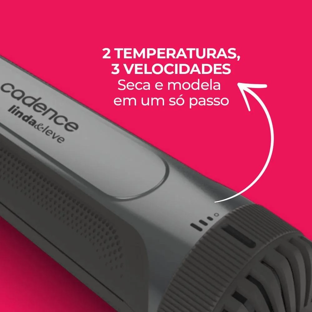 ESCOVA SECADORA ESC720 4X1 LINDA E LEVE BIVOLT CADENCE