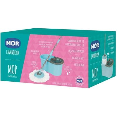 ESFREGAO MOP 8298 C/BALDE LIMPEZA PRATICA MOR