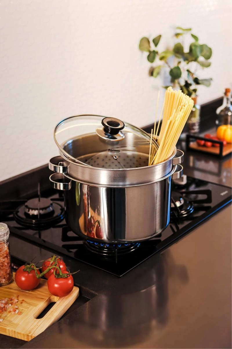 Espagueteira em inox 6,8 L - Forma