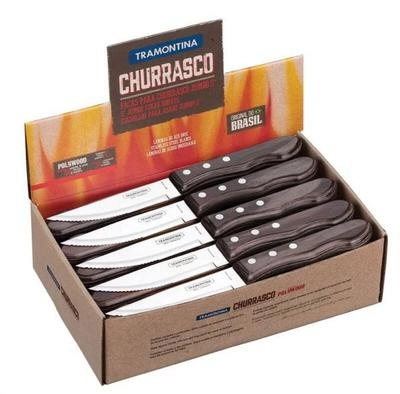 Faca Churrasco 21199/949 Jumbo Polywood Marrom Escuro Tramontina