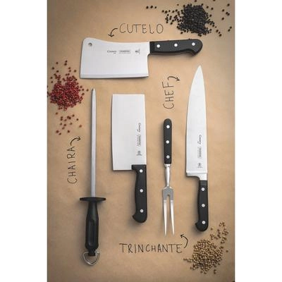 Faca chef century 10 em aço inox com cabo de policarbonato - Tramontina