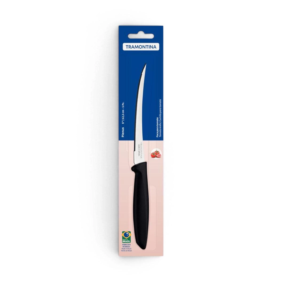 Faca Tomate 23428/105 3 Plenus Preto Tramontina