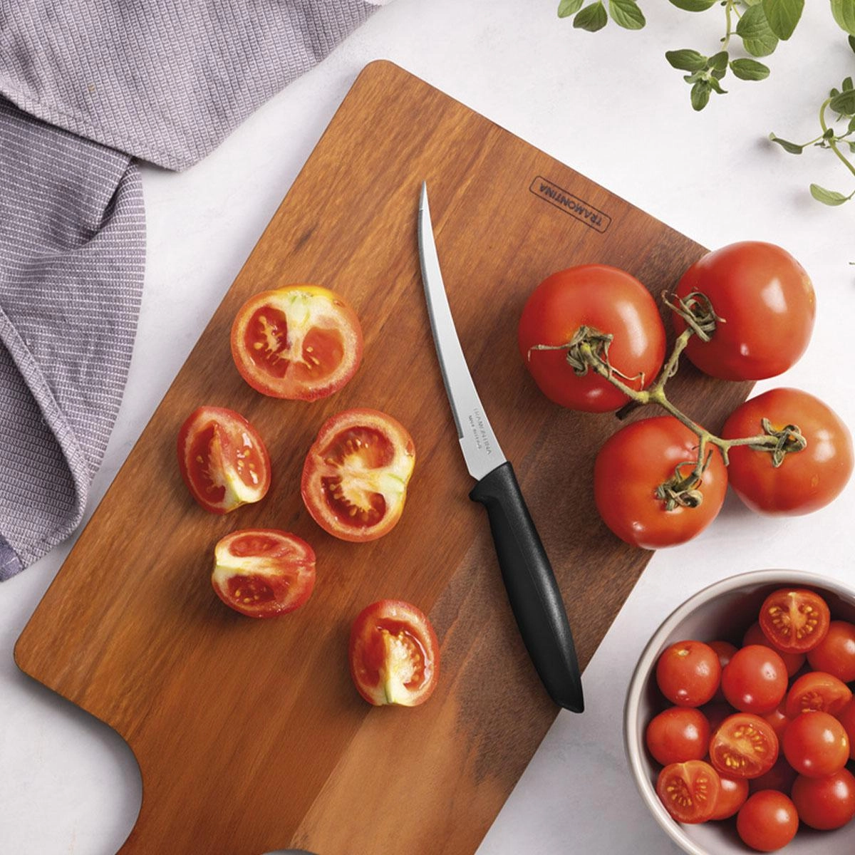 Faca Tomate 23428/105 3 Plenus Preto Tramontina