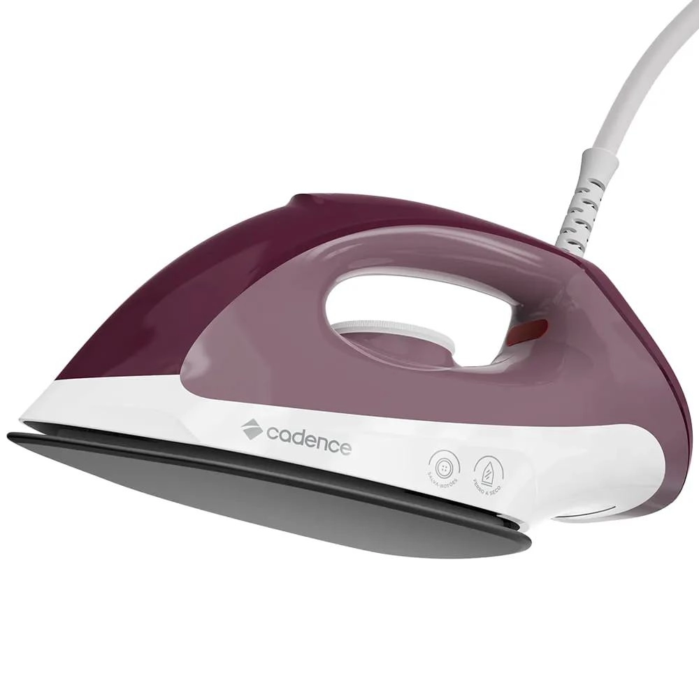Ferro de passar a seco roxo 220 V - Cadence